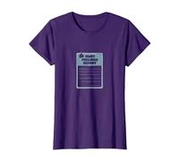 Rapport sur Les Sentiments blessés : Formulaire de Soutien émotionnel Humoristique T-Shirt, Femme, Violet, L