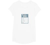 Rapport sur Les Sentiments blessés : Formulaire de Soutien émotionnel Humoristique T-Shirt, Fille, Blanc, S