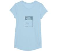Rapport sur Les Sentiments blessés : Formulaire de Soutien émotionnel Humoristique T-Shirt, Fille, Bleu Céleste, L