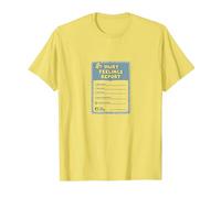 Rapport sur Les Sentiments blessés : Formulaire de Soutien émotionnel Humoristique T-Shirt, Homme, Citron, S