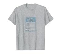 Rapport sur Les Sentiments blessés : Formulaire de Soutien émotionnel Humoristique T-Shirt, Homme, Gris Chiné, XL