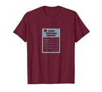 Rapport sur Les Sentiments blessés : Formulaire de Soutien émotionnel Humoristique T-Shirt, Homme, Marron, S