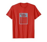 Rapport sur Les Sentiments blessés : Formulaire de Soutien émotionnel Humoristique T-Shirt, Homme, Rouge, S