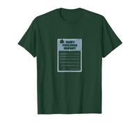 Rapport sur Les Sentiments blessés : Formulaire de Soutien émotionnel Humoristique T-Shirt, Homme, Vert Forêt, M