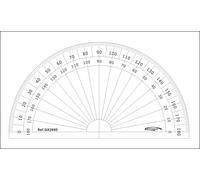 Rapporteur 1/2 Cercle Degrés Ø 10 Cm