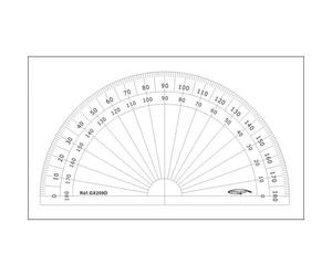 Rapporteur 1/2 Cercle Degrés Ø 10 Cm