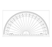 Rapporteur 1/2 Cercle Degrés Ø 20 Cm