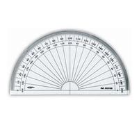 GRAPHOPLEX Rapporteur 1/2 cercle 13cm grades Transparent