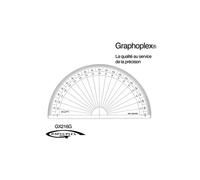 Rapporteur 1/2 cercle grades Ø 16 cm - graphoplex