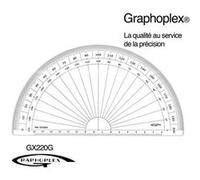 Rapporteur 1/2 cercle grades Ø 20 cm - graphoplex G