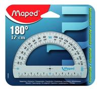 Rapporteur 180° MAPED - Base 12 cm - Aluminium anodisé - Graduations claires et lisibles