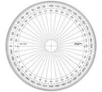 Rapporteur 360° GRAPHOPLEX diamètre 15 cm G