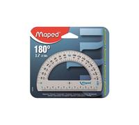 Maped Rapporteur 180° Base 12 cm Aluminium anodisé Graduations claires et lisibles