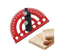 Rapporteur Angle Menuiserie 0-180° d'Aluminium Réglable Mesure de Précision