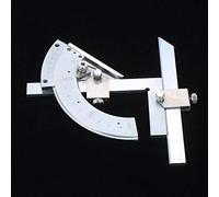 Rapporteur biseauté universel en acier au carbone 0-320 - Outil de mesure pour la construction d'ébénisterie, la menuiserie fine avec extension de bordure, bouton de réglage et boîte de rangement