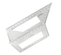 Rapporteur carré - Règle de mesure multi-angles | Rapporteur carré en alliage d'aluminium 45/, traceur de haute précision, outil de mesure pour projets de travail du bois