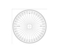 Rapporteur cercle entier degrés Ø 20 cm - graphoplex