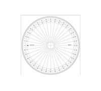 Rapporteur cercle entier degrés Ø 25 cm - graphoplex