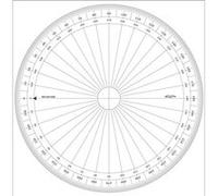 Rapporteur cercle entier degrés Ø 25 cm - graphoplex G