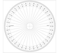 Generique Rapporteur cercle entier degrés Ø 30 cm