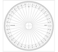 Generique Rapporteur cercle entier degrés Ø 20 cm