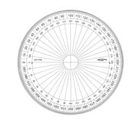 Rapporteur Cercle Entier Grades Ø 15 Cm