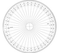 Rapporteur cercle entier grades Ø 30 cm - graphoplex G