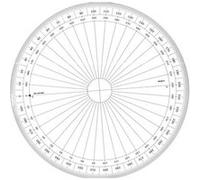 Rapporteur cercle entier grades Ø 30 cm - graphoplex G