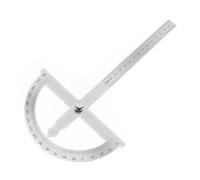 Rapporteur D’Angle En Acier Inoxydable 0-180° Avec 15cm Règle Pivotante Goniomètre De Précision Avec Vis De Blocage Metal Pour École Menuiserie Bricolage Dessin Travail
