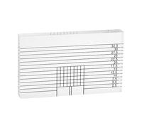 Rapporteur d'alignement en Acrylique, jauge d'étalonnage azimutal, règle de réglage précis de 7,5 x 4,5 x 1 cm, pour Mesure d'angle de compacte sur Tourne-disques, Outil de Configuration en