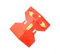 Rapporteur d'angle à bulle en plastique avec trois bulles pour mesurer les tuyaux et les tubes, rouge pour - 1 paquet