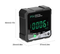 Rapporteur D'angle D'inclinaison Numérique,Niveau 90 °,Goniomètre Électronique Magnétique,Goniomètre,Outils De Charpentier Électronique Pour Mécanicien - Type Green