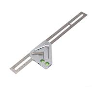 Rapporteur d'angle en acier 35cm pour précis ±0.5° Rapporteur | Précision ±0.5°, échelle claire 0-180°, pour idéal coupes exactes, assemblages parfaits, travail du pour bois pro