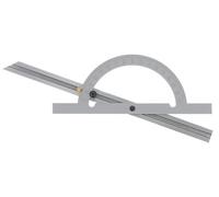 Rapporteur d'angle en acier 400 x 200 mm avec règle coulissante WILMART 254613