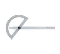 Rapporteur d'angle en acier chromé mat disque semi-circulaire ouvert 180° 250 mm MIB GB250