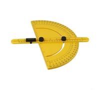 Rapporteur d'angle en plastique à 180 degrés avec bulles de nivellement pour outils de mesure et de mise en page, règle à bras oscillant réglable pour bricolage, carrelage, bois