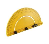 Rapporteur d'angle en plastique à 180 degrés avec bulles de nivellement pour une ingénierie précise et une mesure de bricolage, rapporteur réglable de 310 mm