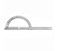 Rapporteur d'Angle Inox 10" Verrouillage Précis | Acier inoxydable épais, ne se plie pas, vis de serrage solide, échelle gravée précise, lecture facile