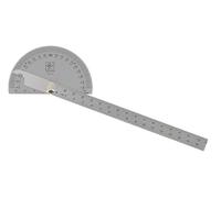 Rapporteur d'angle inox 170 mm avec règle graduée WILMART 178900