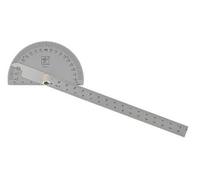Rapporteur d'angle inox 170mm avec règle graduée - - 178900