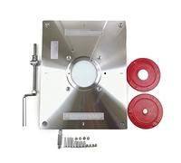 Rapporteur d'angle, Multifonctionnel En Aluminium Routeur Table Insérer Plaque Tondeuse Machine De Gravure Banc De Travail Du Bois Routeur Plaque(Typ1)