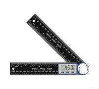 Rapporteur d'angle numérique 2 en 1 avec échelle de 200 mm et écran LCD clair pour le travail du bois, fabriqué à partir de fibre de verre et ABS pour une durabilité et des lectures précises (bleu et