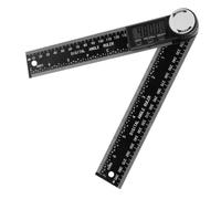 Rapporteur D'angle Numérique 200mm, ABS Noir, Mesure 0 à 360° | Mesure Intérieure et Extérieure, Système Métrique et Impérial, Maintien des Données, Arrêt Automatique