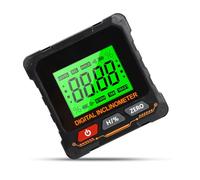 Rapporteur d'angle numérique LCD avec base magnétique, niveau à bulle multifonction avec rétroéclairage, mesure de rotation à 360 ° pour le bricolage.