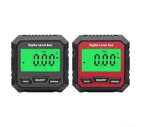 Rapporteur d'angle numérique magnétique avec écran LCD et fonction de conservation des données pour le travail du bois et la construction, rouge (VA107)