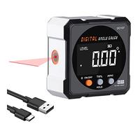Rapporteur d'angle numérique magnétique avec outil de nivellement laser, inclinomètre numérique pour menuiserie, construction, bricolage - Boîte de nivellement pour menuiserie