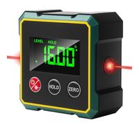 Rapporteur d'angle numérique, niveau à bulle numérique avec écran LCD, rapporteur d'angle numérique, rechargeable par USB, pour le travail du bois, la construction, le bricolage