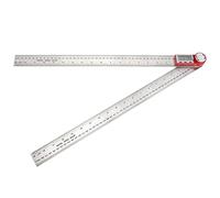 Rapporteur d'angle numérique, règle d'angle à affichage numérique en acier inoxydable de 0 à 360 degrés pour le travail du bois du charpentier (0-500mm)