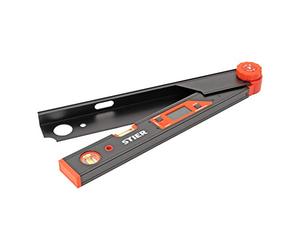 Rapporteur d'angle numérique STIER SDW 450, écran LCD ±0,1°, aluminium, 450 mm