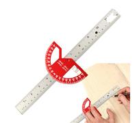 Rapporteur d'Angle - Outil de Mesure de Précision - Règle d'Angle pour le Travail du Bois et la Menuiserie | Pour le Marquage des Charpentiers, des Architectes, Ingénieurs et Élèves